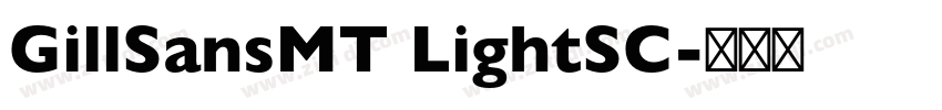 GillSansMT LightSC字体转换